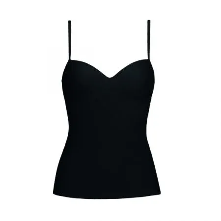 Allure Camisole with Padded Bra - Black