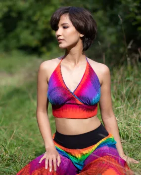 Bikini Crop Top Rainbow
