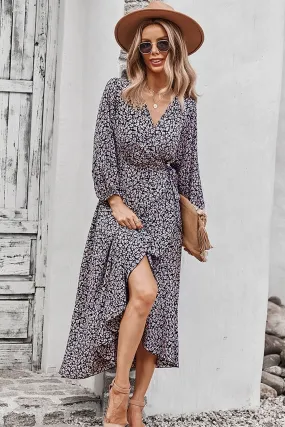Boho Midi Dress, Autumn Dress, Claire in Black