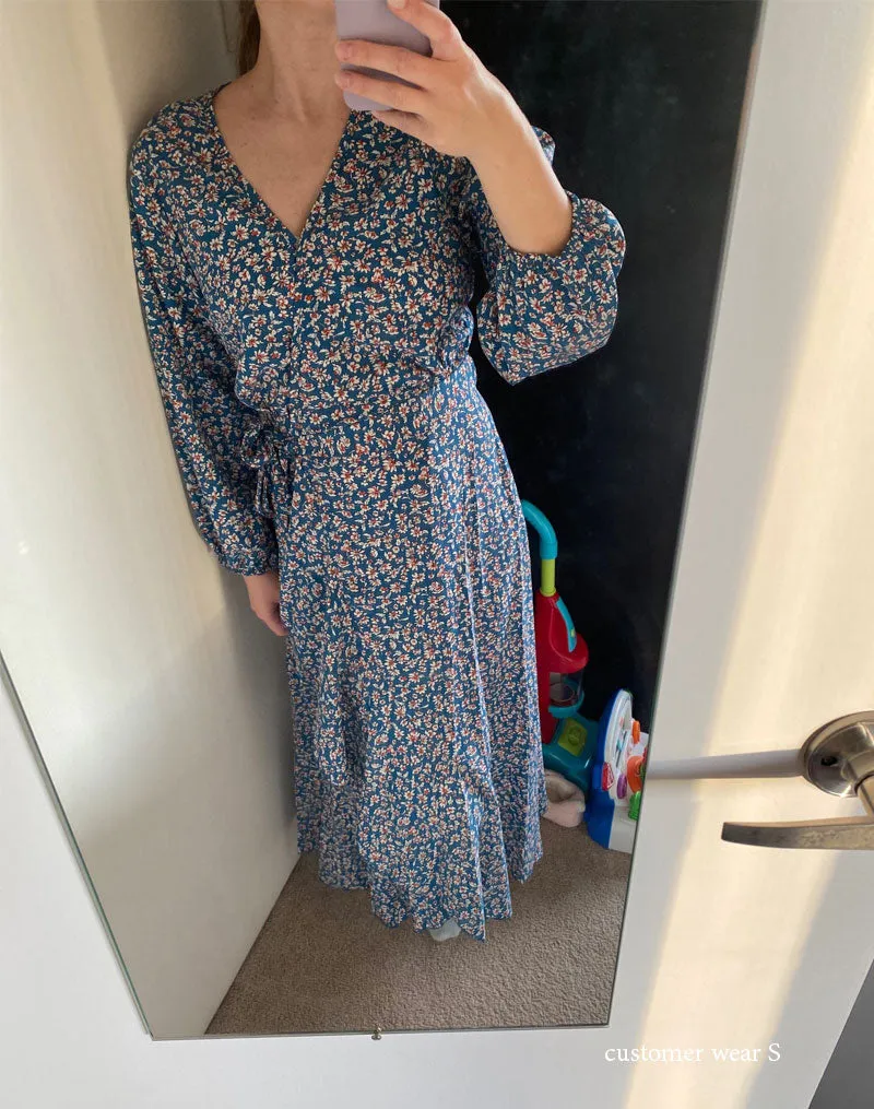 Boho Midi Dress, Autumn Dress, Claire in Black