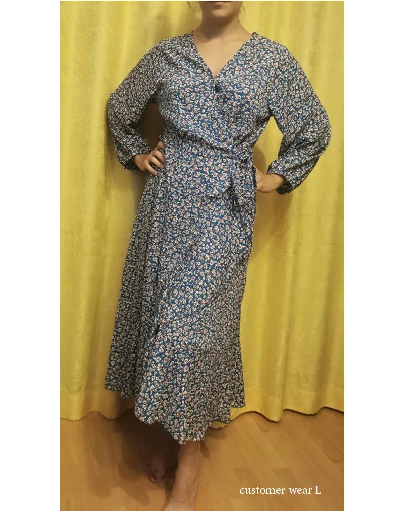 Boho Midi Dress, Autumn Dress, Claire in Black