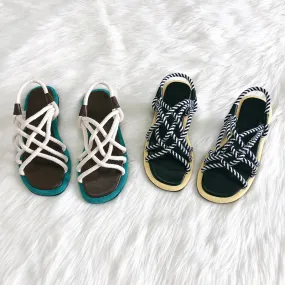 BOOPDO DESIGN CHUNKY ROPE SANDALS