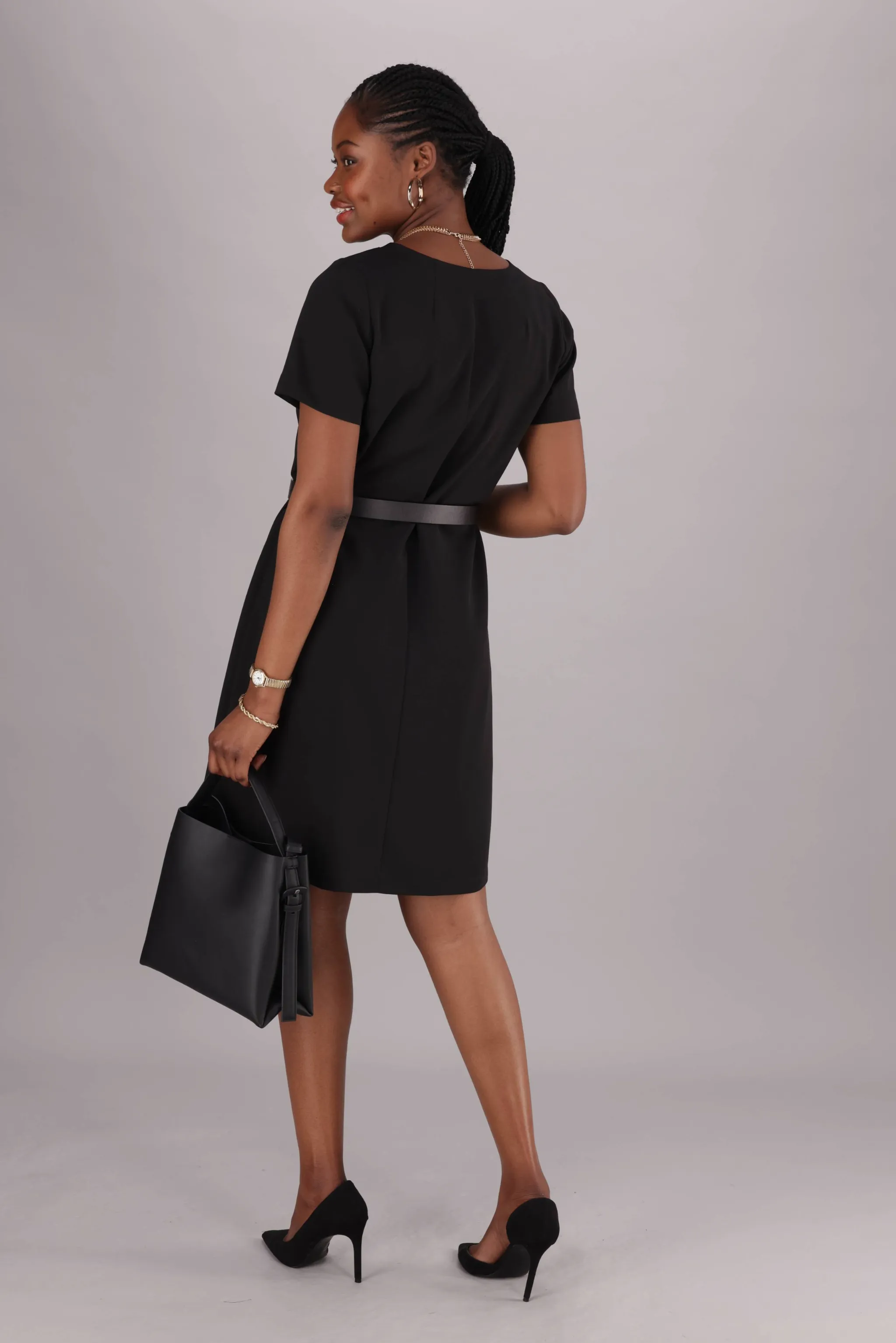 Ciara soft dress - black