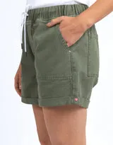 Emma Relaxed Denim Shorts - Clover