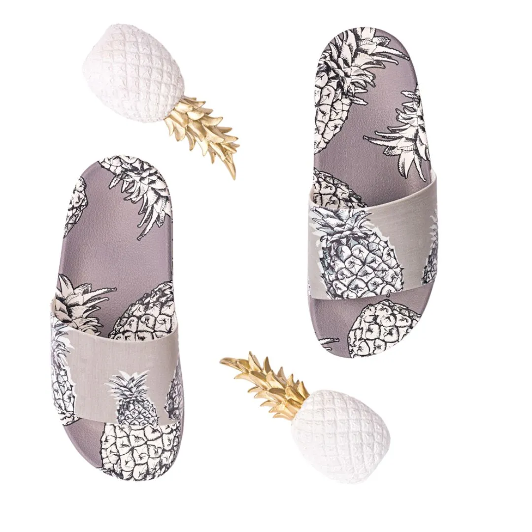 Grey Pineapple Slides