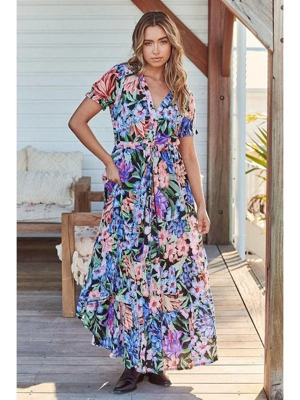 JAASE Midnight Tropics Print June Maxi Dress