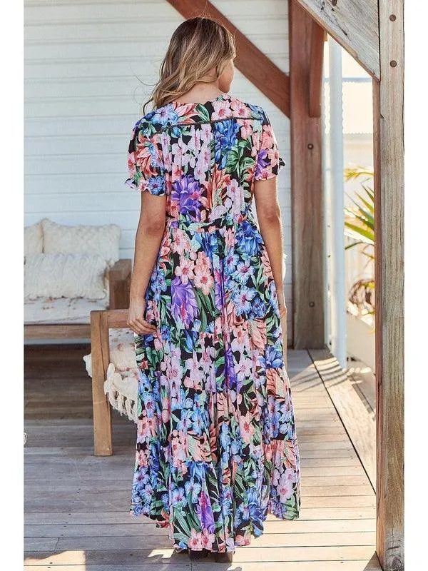 JAASE Midnight Tropics Print June Maxi Dress