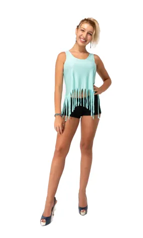 LIFE ON THE FRINGE Women's Crop Tank Top Sleeveless