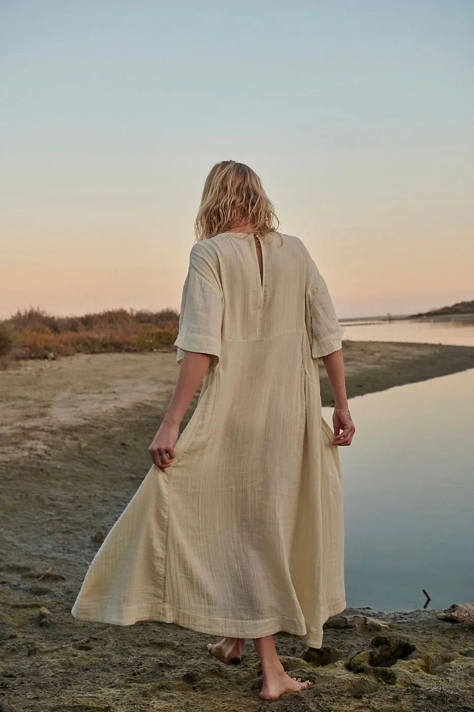 LIGHT COTTON MIDI DRESS ARABELLA