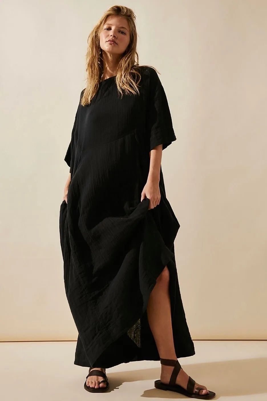 LIGHT COTTON MIDI DRESS ARABELLA