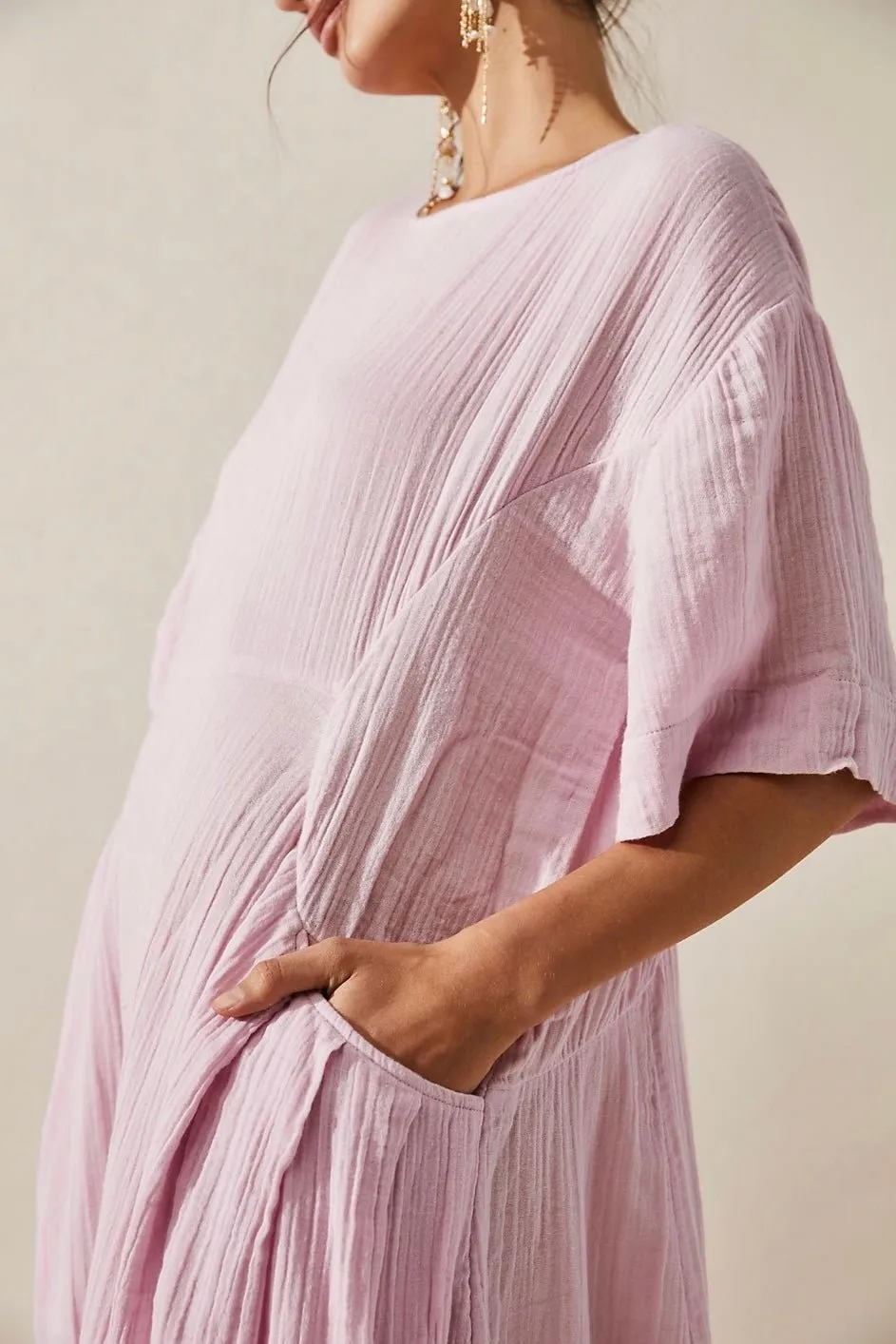 LIGHT COTTON MIDI DRESS ARABELLA