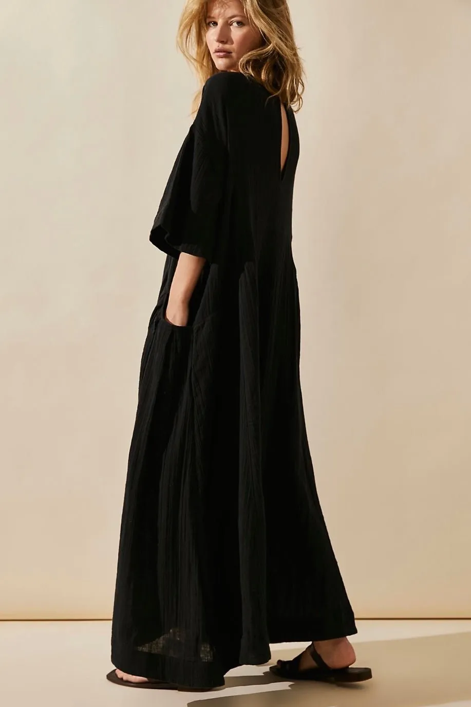 LIGHT COTTON MIDI DRESS ARABELLA