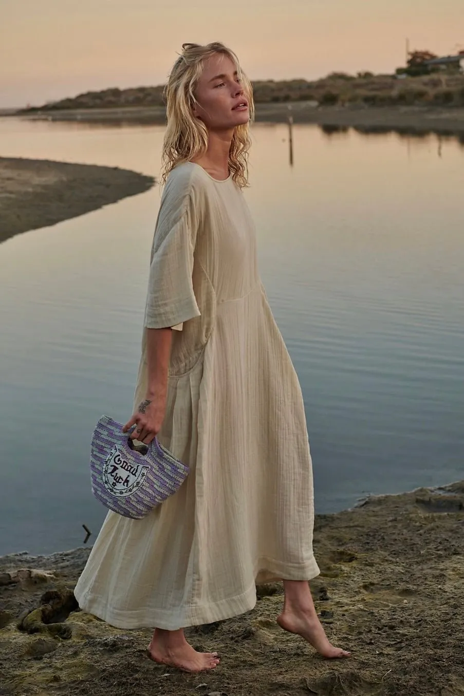 LIGHT COTTON MIDI DRESS ARABELLA