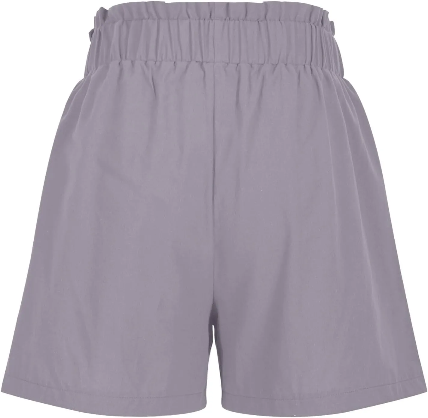 Linen Short for Women High Waisted Casual Lightweight Adjustable Tie Knot Loose Outfits Summer Beach Vacation Outfit