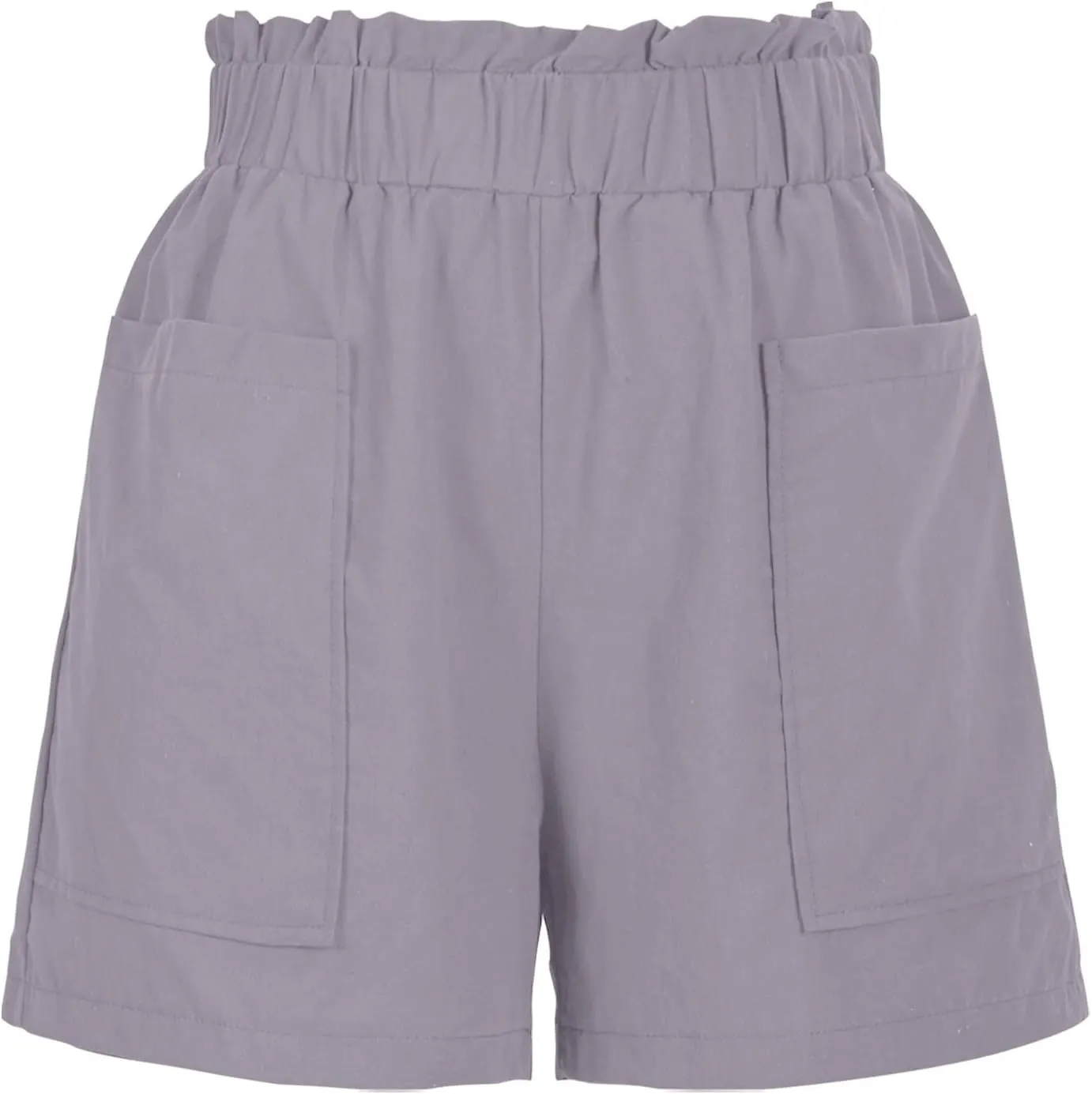 Linen Short for Women High Waisted Casual Lightweight Adjustable Tie Knot Loose Outfits Summer Beach Vacation Outfit
