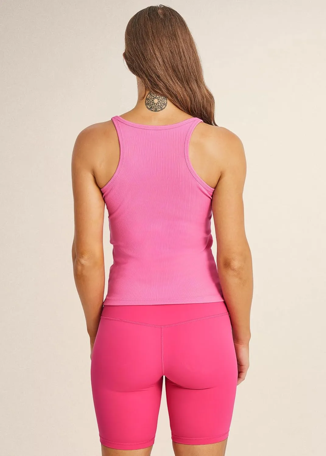 MEIVSO Women's Ribbed Muscle Tank Top Cotton Yoga Crop Top Without Built-in Bra Sleeveless Gym Workout Shirt