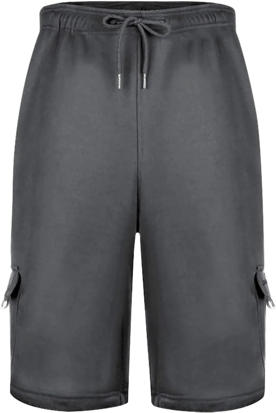 Mens Elastic Waist Cargo Shorts Summer Knee Length Bermuda Shorts Relaxed-Fit Casual Workout Shorts Hiking Pants