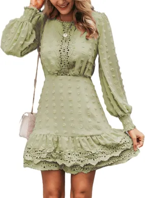 Miessial Women's Tied Waist Floral Mini Dress Summer Sleeveless Flowy Dress