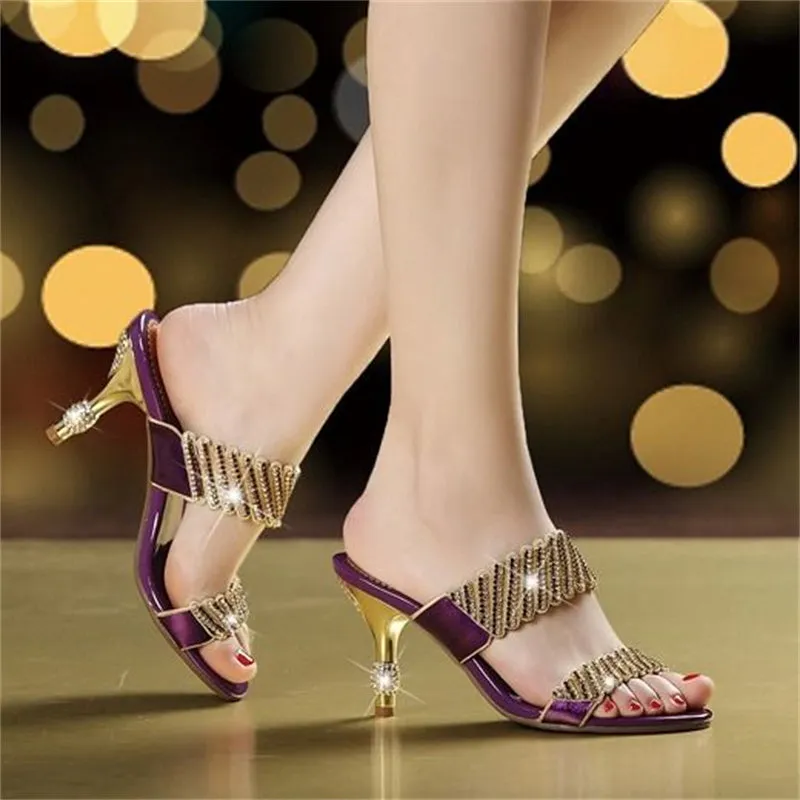 Octavia - Glamorous Rhinestone Sandals for Women