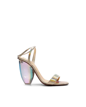 Pebble Queen Plexi-Heel Sandals