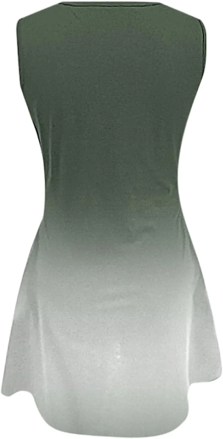 Petite Summer Dresses for Women Womens with Pockets Summer Casual Tank Dress Sleeveless Midi Beach Dress Linen Long