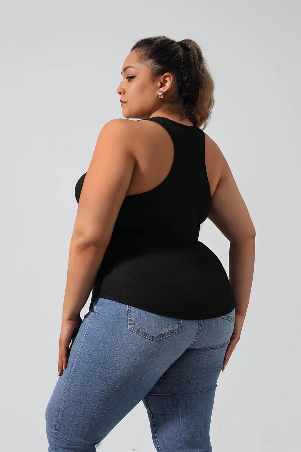 Plus Size Women's Casual Sports Tank Top,Breathable and Soft, for Sports and Daily Life Wear