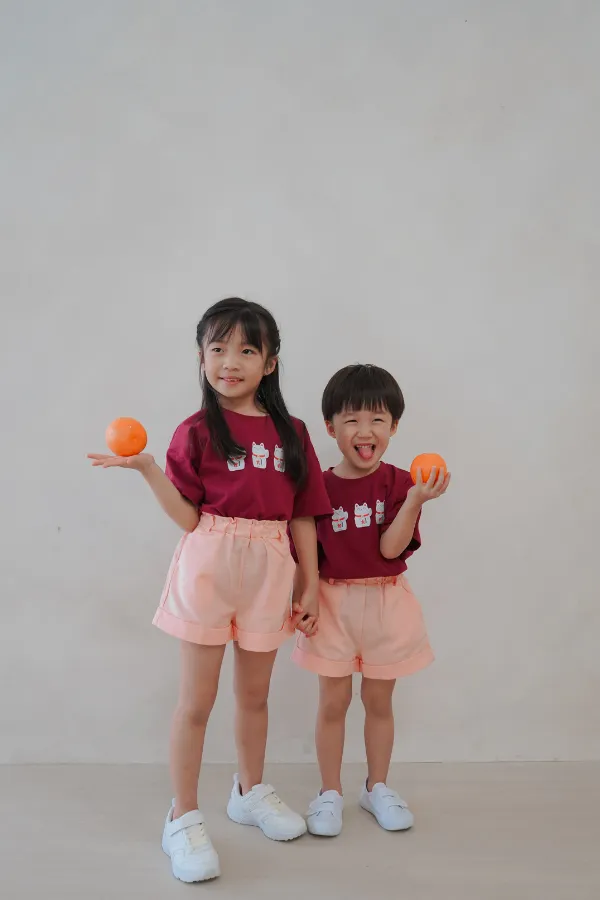 Relaxed Essential Shorts Peach