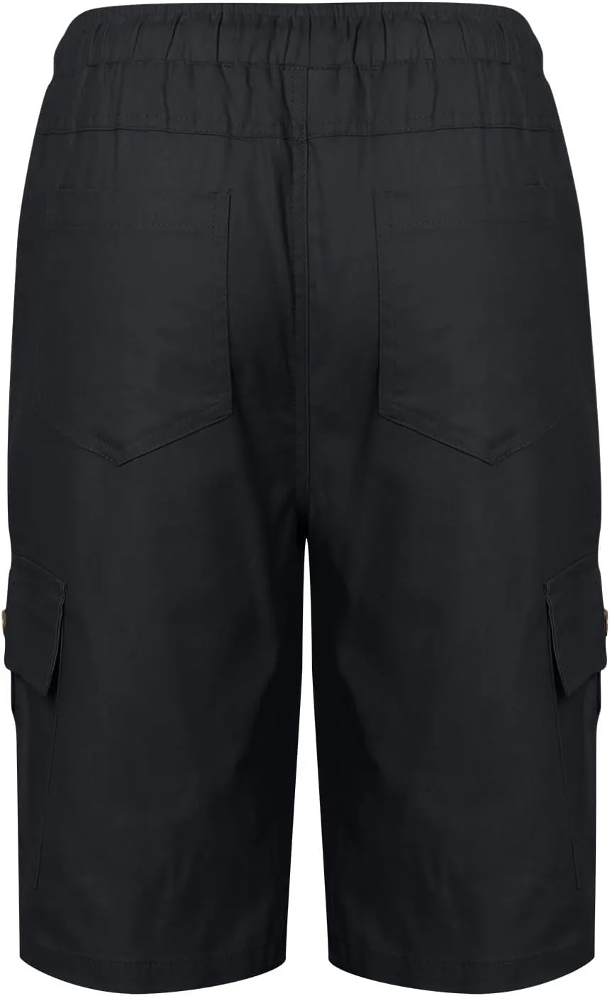 Relaxed Fit Hiking Cargo Shorts Mens Lightweight Outdoor Work Tactical Shorts Casual Pockets Fishing Travel Shorts