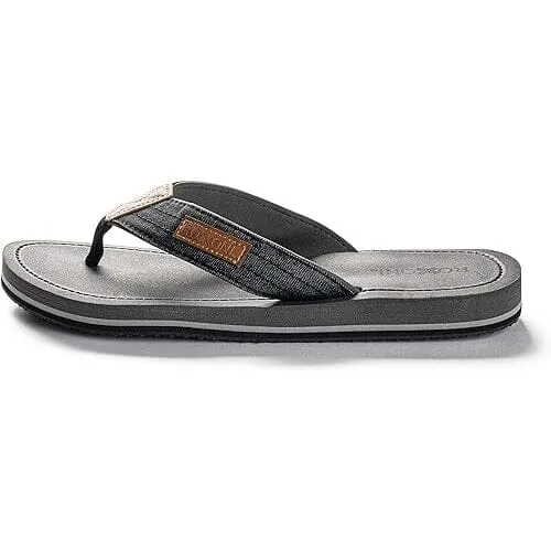 Roxoni Mens Thong Flip Flops Beach/Pool Outdoor Sandals