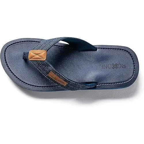 Roxoni Mens Thong Flip Flops Beach/Pool Outdoor Sandals