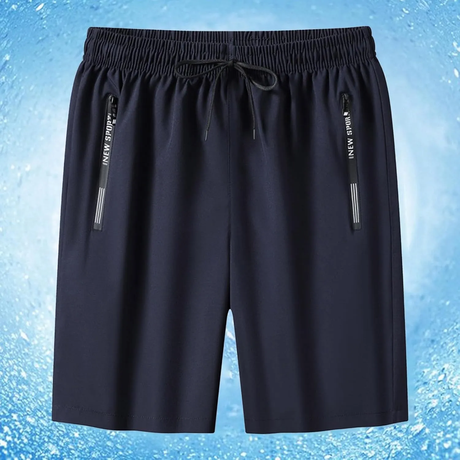 Shorts Men High Waisted Cotton Breathable Hiking Athletic Relaxed Shorts Straight Leg Casual Loose Fit Shorts with Pockets