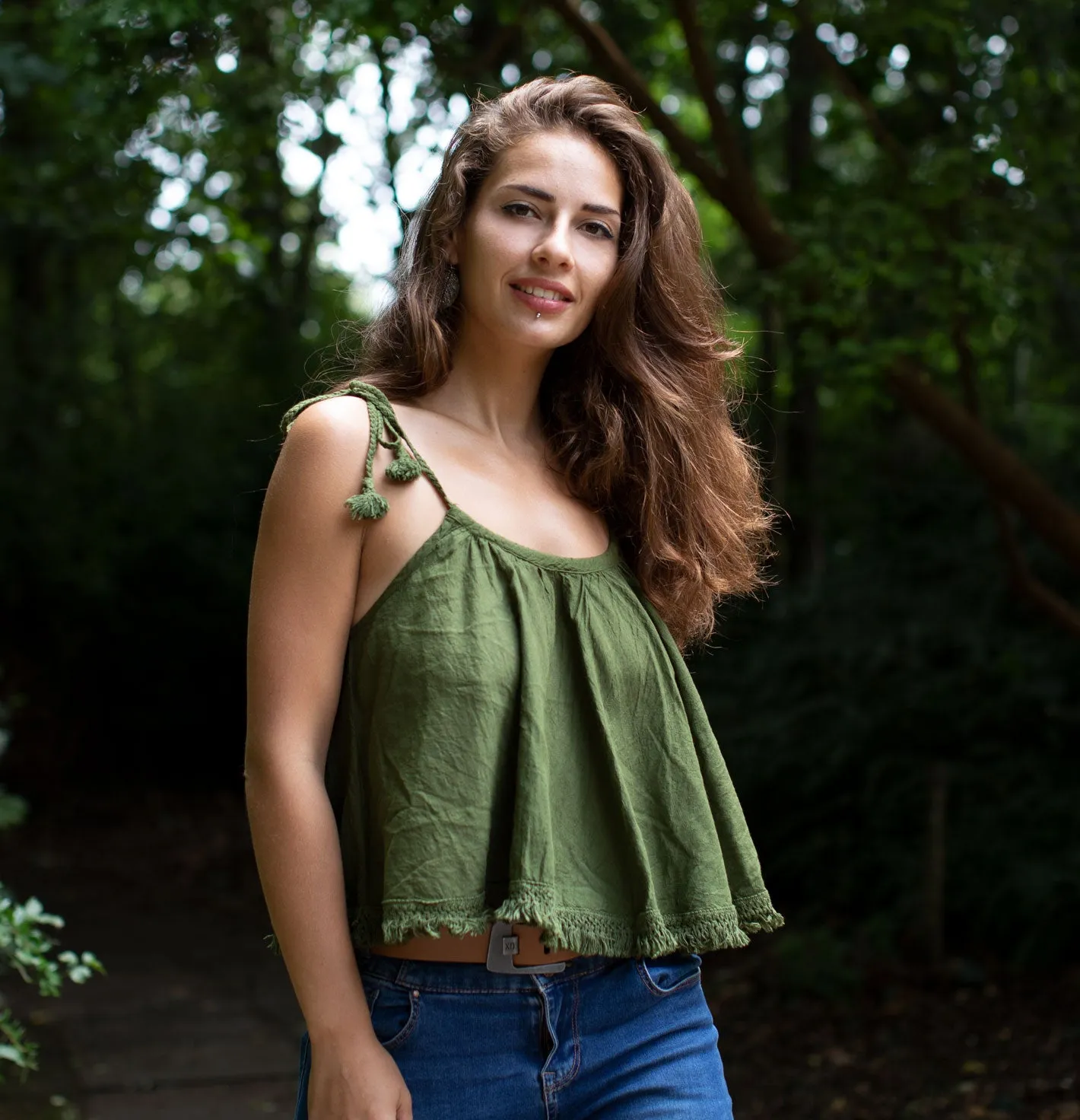 TASSLE SWING TOP GREEN