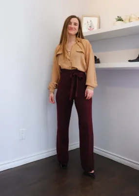 The Group Babaton Sontag  Aubergine Pant