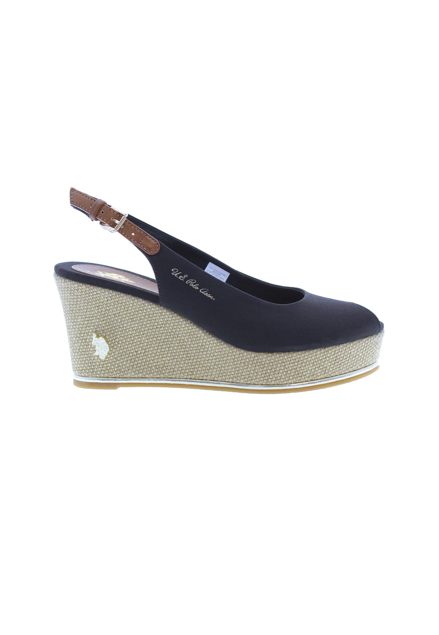 U.S. POLO ASSN.  WOMEN SANDALS IN BLACK