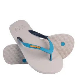 WAVES Men's Pastal Plain (UK 9) - White/Blue