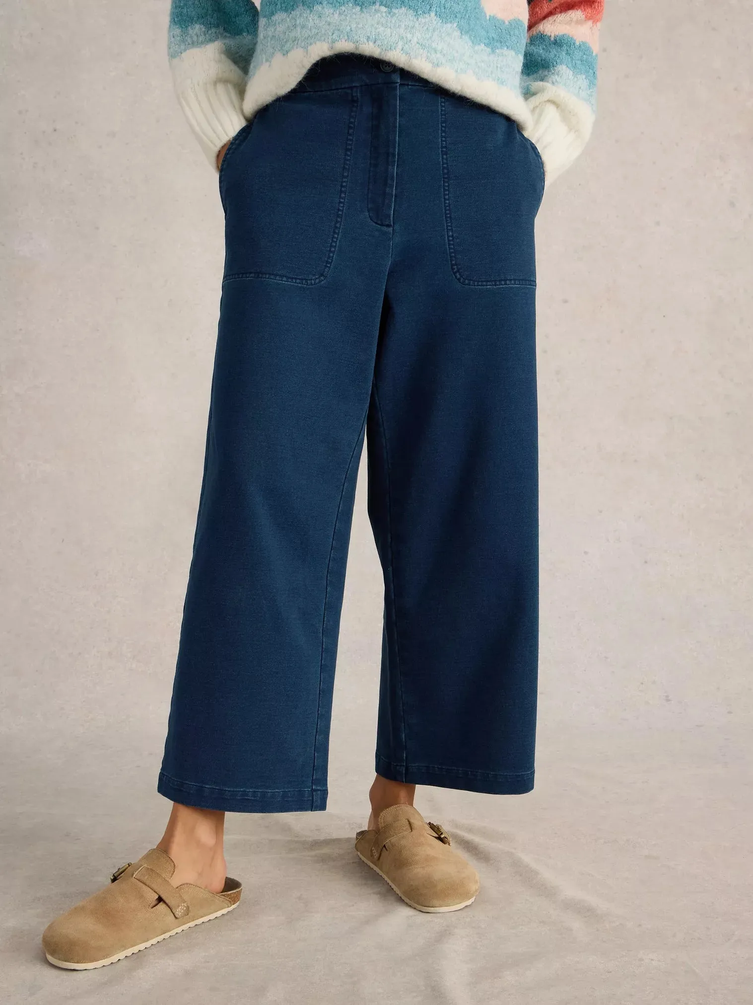White Stuff Belle Jersey Wide Leg Crop