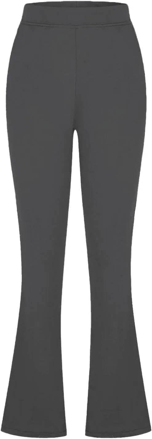 Womens Bootcut Dress Pants Business Casual Work Pants with Pockets High Waist Stretchy Trousers Pull On Office Slacks