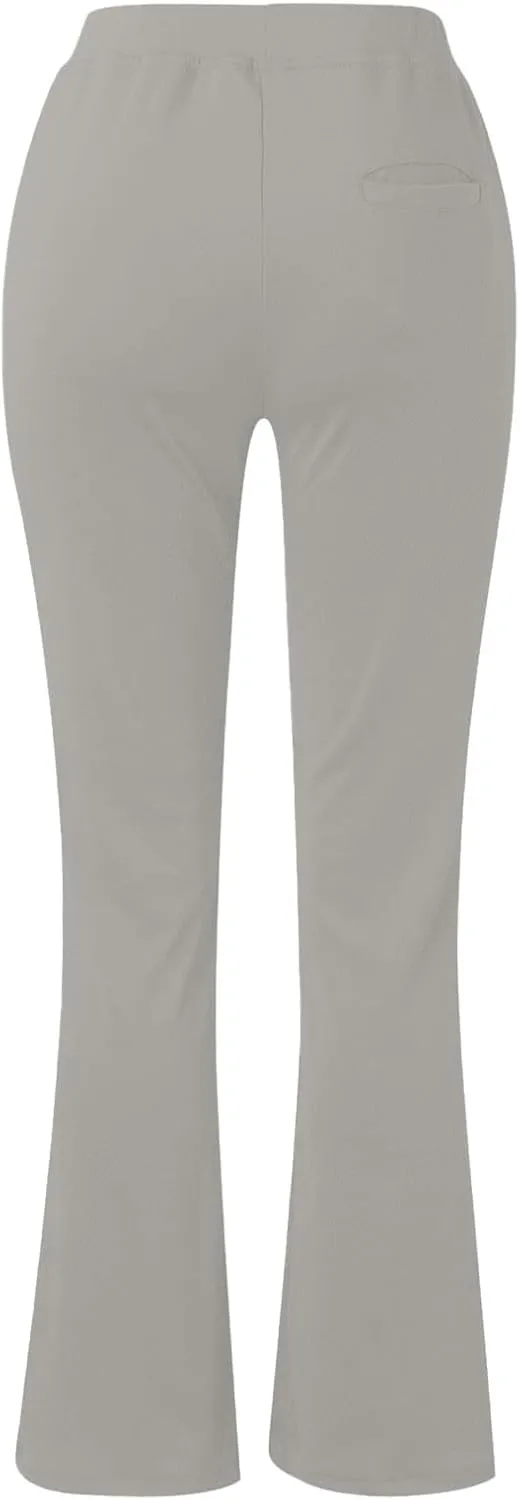 Womens Bootcut Dress Pants Business Casual Work Pants with Pockets High Waist Stretchy Trousers Pull On Office Slacks