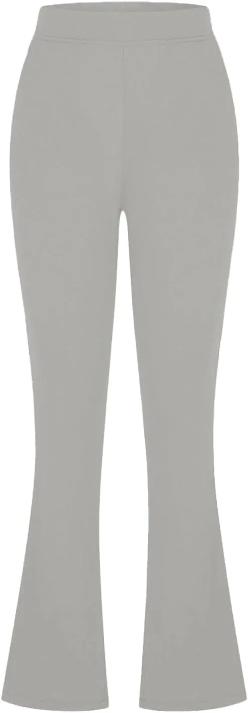 Womens Bootcut Dress Pants Business Casual Work Pants with Pockets High Waist Stretchy Trousers Pull On Office Slacks