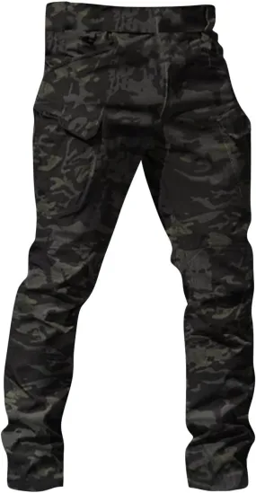 XIAXOGOOL Cargo Pants Men Baggy Sweatpants Mens Tactical Pants Stretch Camo Pant Pocket Hiking Workout Athletic Pants Outdoor